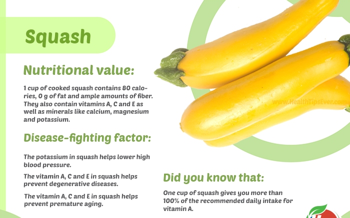 Amazing Health Benefits Of Squash - Yabibo