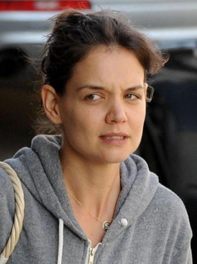 hollywood stars without makeup, Katie Holmes