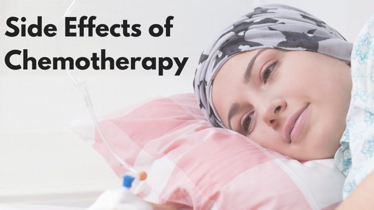 Side effects of chemotherapy on the body